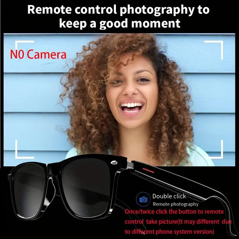 Smart Glasses with High-Quality Sound, Voice Calling, Bluetooth-compatible Fast Pairing, Large Battery Capacity, Long-Lasting, Perfect Gift  TOP PICKS