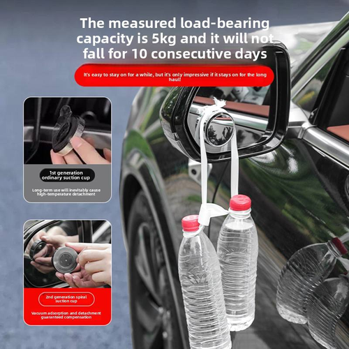 Suction Cup Blind Spot Mirror, 360° Adjustable HD Convex Rearview Mirror for Car, Glue-Free No-Damage Installation