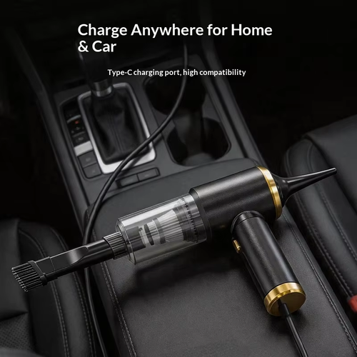 Cordless Handheld Vacuum Cleaner, 2 in 1 Suction & Blowing Portable Mini Vacuum, USB Rechargeable Car Vacuum with Multiple Nozzles for Car Home Pet Hair Keyboard Cleaning