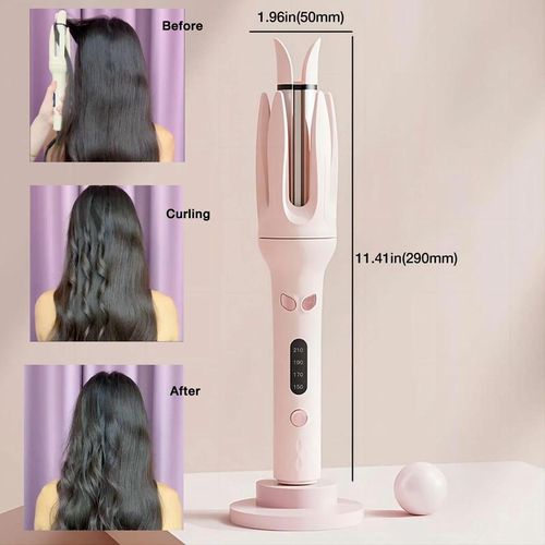 Automatic Hair Curling Iron, 28mm Hair Curler, Negative Ion Automatic Hair Hair Curl Wand, 4 Modes Temperatures Rotating Curling Iron for Women, Hair Styling Tools for Home, Automatic Curling Stick