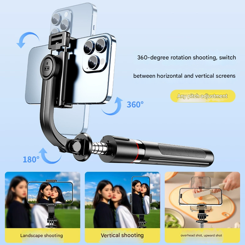 2025 Upgraded 3-in-1 Bluetooth Selfie Stick Tripod | Portable Phone Holder for Live Streaming & Photography | Foldable Travel Gift