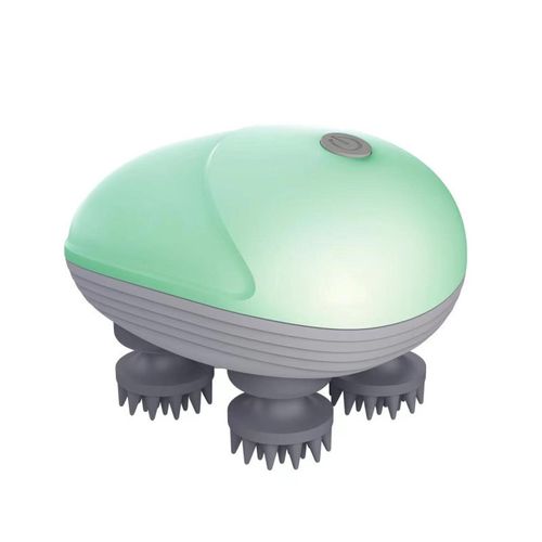 Rechargeable Electric Scalp Massager - Multi-Node Kneading Head Relaxer with Adjustable Speeds - Octopus Design for Deep Relief (People & Pets!)