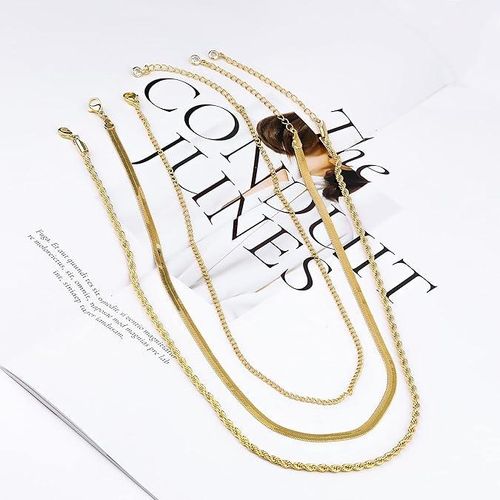 Herringbone Necklace for Women Dainty Snake Chain Choker Necklaces,Simple Layered Necklaces Jewelry Gift for Women