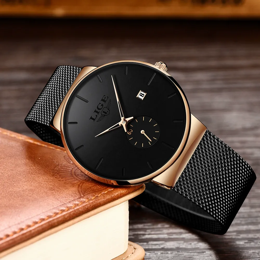LIGE SLEEK MINIMALIST CASUAL MEN'S WATCH
