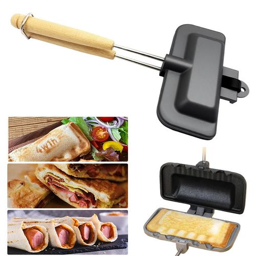 Kitchen Sandwich Grill Pan—Suitable for induction cooktops and gas stoves, it's the perfect choice for home kitchens,An excellent gift choice for Christmas and New Year.
