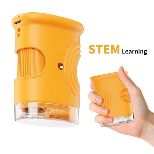 1000X Handheld Digital Microscope with 4K 2'' IPS Screen, USB-Powered Portable Microscope for Kids & Students, Educational Science Toy, Compact & Durable Christmas Gifts