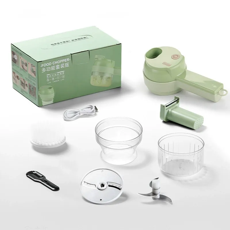 New Gatling Multifunctional Wireless Electric Chopper Rechargeable for Home Cooking Baby Food Dicing Garlic Meat Mince