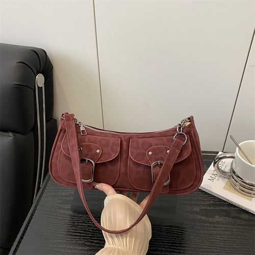 Women's Leopard Print Shoulder Bag, Vintage Dual Pocket Handbag with Zipper Closure, Fashionable and Versatile, Fashionable Patterned Bag, Perfect for Daily Use