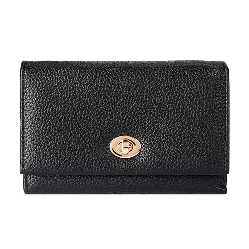 Trendy Lock Closure Women's Wallet - Short Soft PU Leatherette Clutch, Foldable Multi-Card Slots Purse, Stylish Mini Money Clip, Premium Fashion Wallet for Ladies