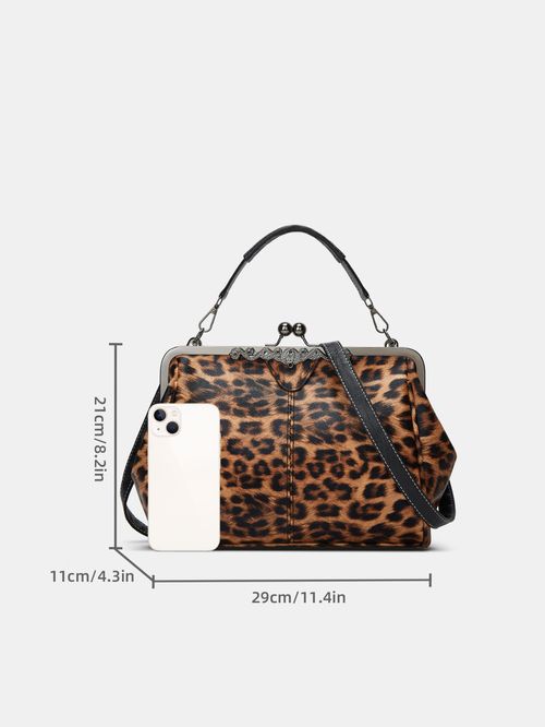 Women's Elegant PU Leather Handbag, Trendy Gorgeous Large Capacity Crossbody Bag, Chic Vintage Handbag & Crossbody Bag for Work & Daily Use, Fashionable Versatile Purse