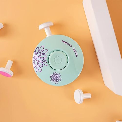 Electric Nail Care Tool, Nail Care Machine for Newborns, Teenagers & Adults, Wireless Nail & Foot Care Tool with Polishing Heads, Nail Trimmer