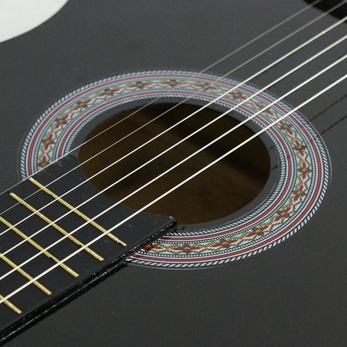 38 Inch New Beginner Acoustic Guitar - Complete with Case Strap Tuner and Pick