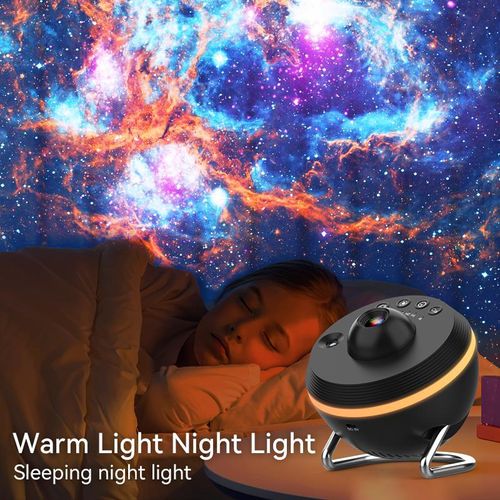 Galaxy Projector Night Light, USB Powered Galaxy Projector Night Light, Starry Sky Projector Night Light, Ambient Light for Bedroom, Home Decor