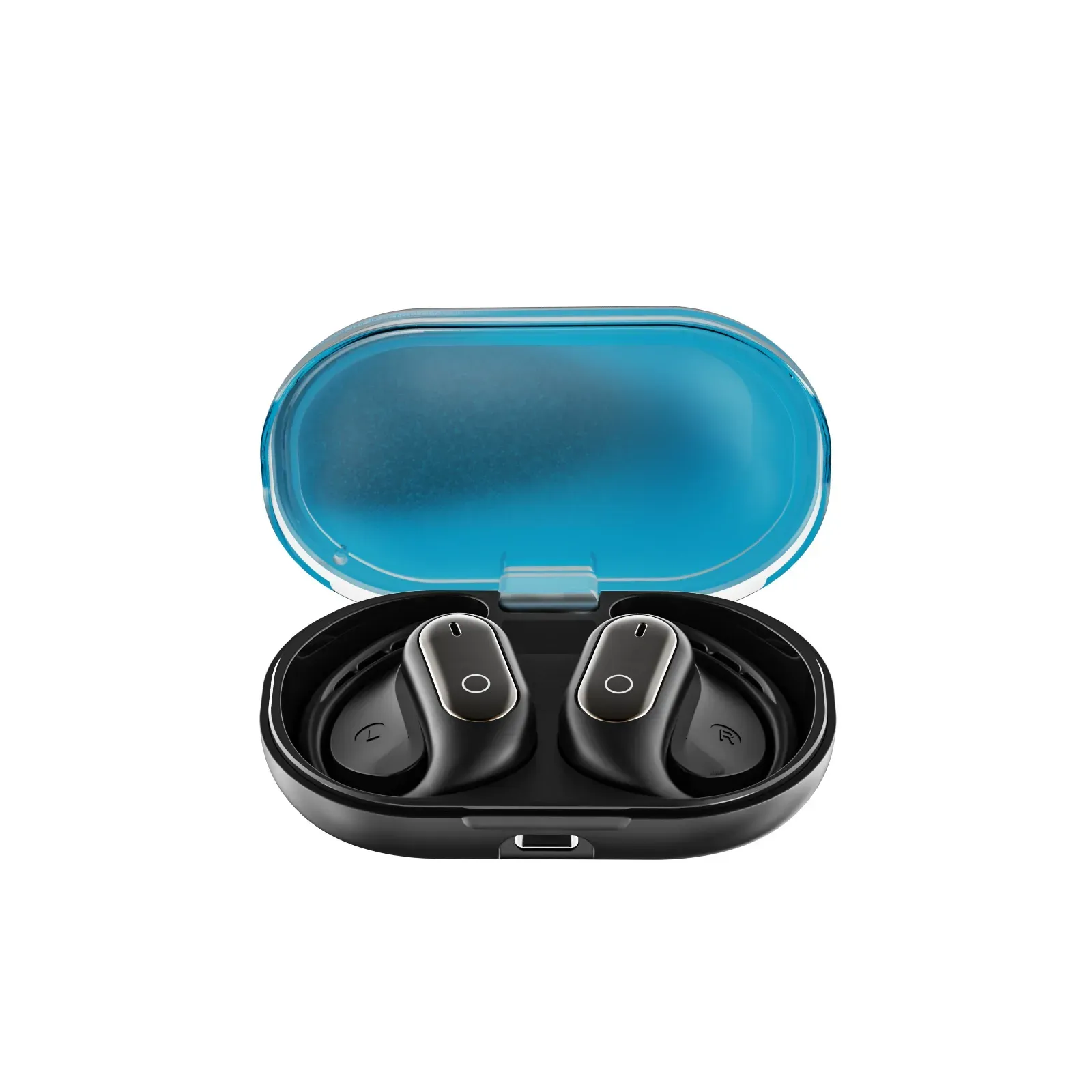 Hot Sale XG23pro Glow-in-The-Dark Liquid Sand Headphones | OWS Open-Ear Wireless Bluetooth Earbuds | Non-In-Ear Over-Ear Hook Design