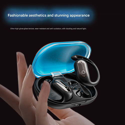 Hot Sale XG23pro Glow-in-The-Dark Liquid Sand Headphones | OWS Open-Ear Wireless Bluetooth Earbuds | Non-In-Ear Over-Ear Hook Design