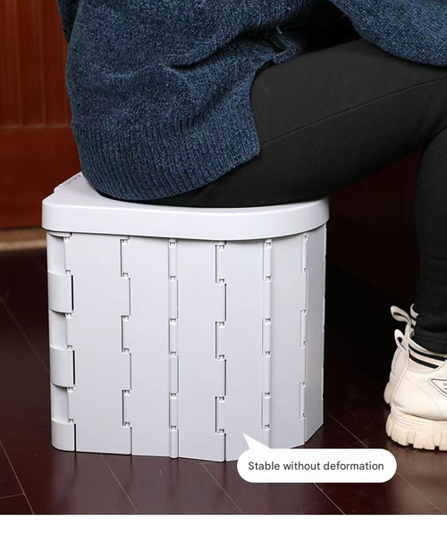 2025 New Portable Outdoor Toilet | Foldable Camping Commode | Car Travel Emergency Potty with Leak-Proof Design
