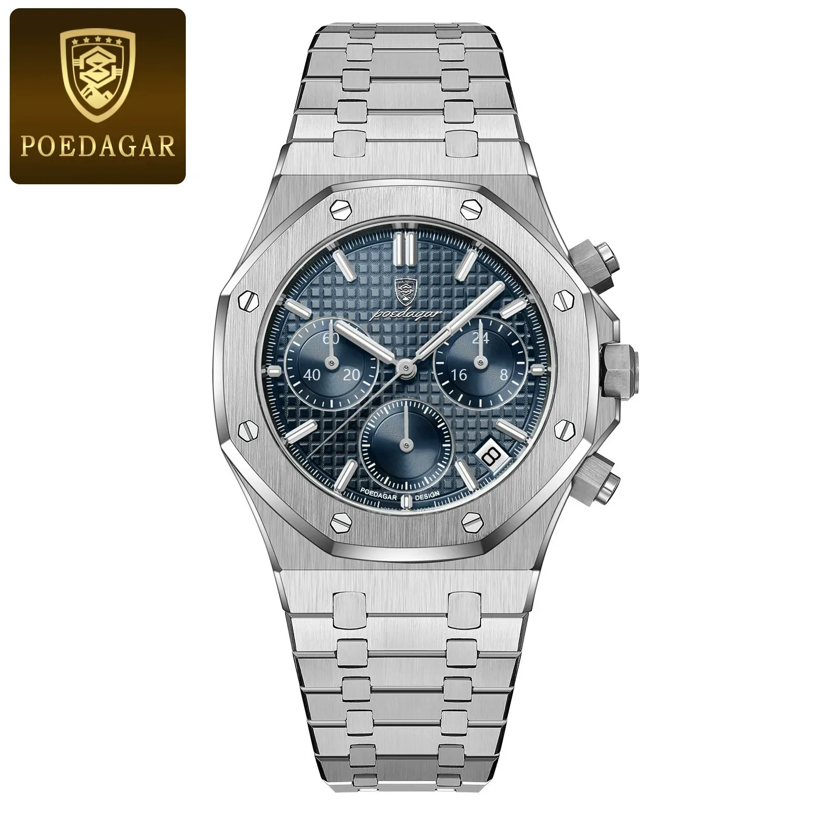 2025 New Swiss Premium Men's Watch | Multifunctional Waterproof Luminous Quartz Watch | Six-Hand Three-Eye Design for Business & Sports
