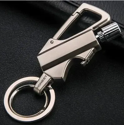 BCK2666 Multi-Functional Forever Match - Kerosene Lighter with Bottle Opener & Keychain, Waterproof Portable Outdoor Lighter, Camping Survival Fire Starter Tool