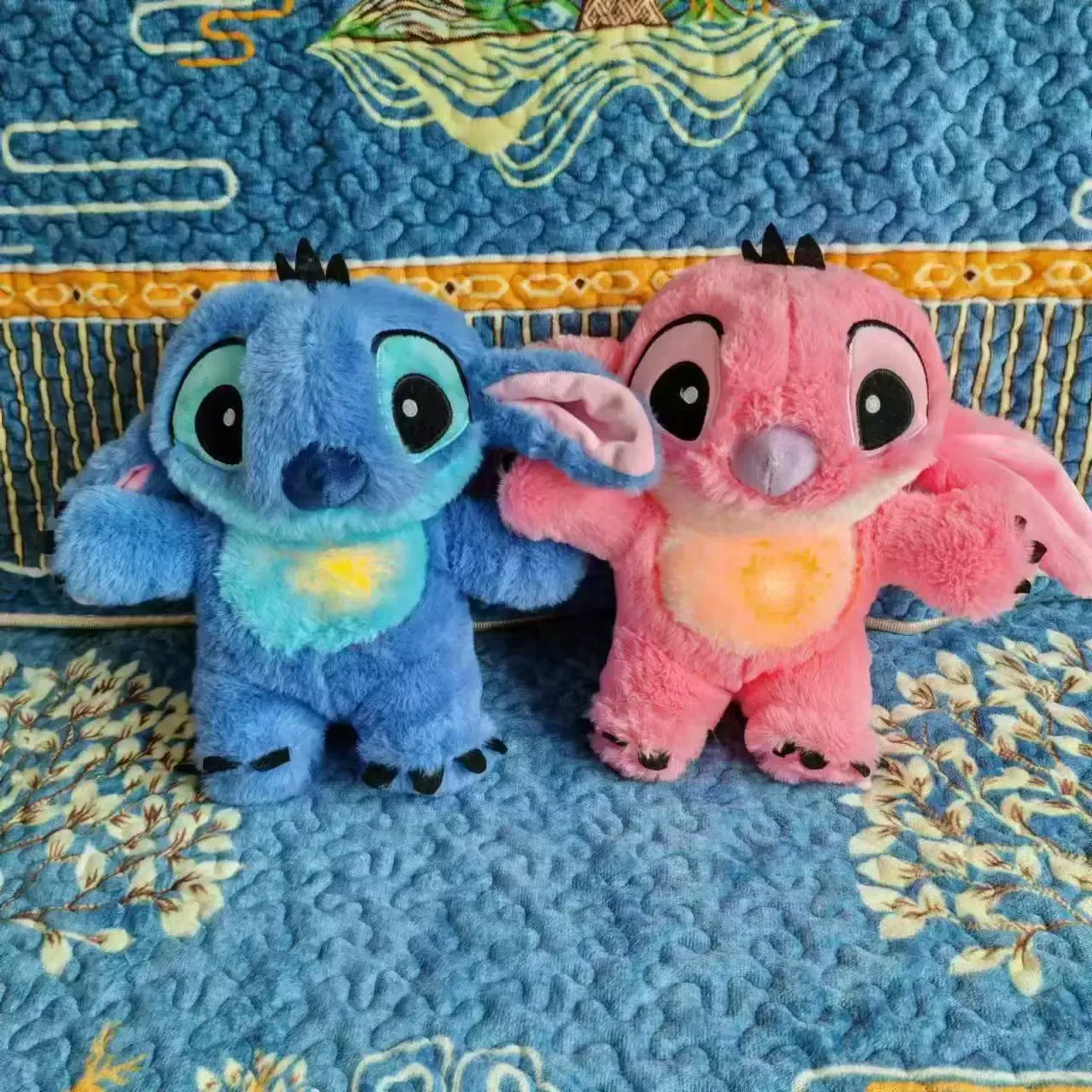 Breathable Stitch Plush Toy - Cute Stitch Doll with Soothing Music, Adorable Comforting Plushie, Ideal Birthday Gift, Soft Stuffed Toy for Kids & Fans, Stitch Plush Doll for Hugging & Decoration