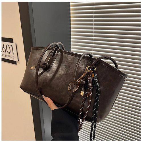 2025 fall&winter Women's Elegant Solid Color Shoulder Bag, Fashionable Large Capacity Crossbody Bag for Daily Used, Casual Trendy Versatile High-quality Daily Commuting Bag