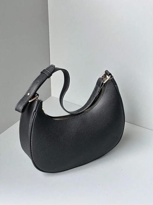Women's Simple Style Plain Color Moon Shaped Shoulder Bag Crossbody, Casual Trendy Novelty Pu Leather Handheld Elegant Commuter Bag, Fashionable Hobo Bag for Daily Use