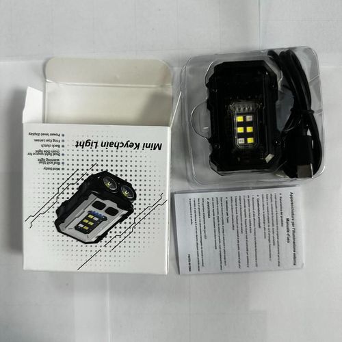 Rechargeable Mini EDC Keychain Flash Light for Summer Camping, Aluminum Alloy Shell Compact Pocket Flashlight, Portable LED Flashlights, LED Torch Light, OG LED Lights, Flashlights, Flashlight for Men