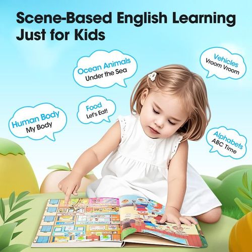 Toddler 1-6 Year Old | My First English Sound Toy – 470+ Words, 21 Themes, Fun Word Game & Bilingual Toys, Juguete Educativo for Educational Language, School Education & Perfect Educational Gift