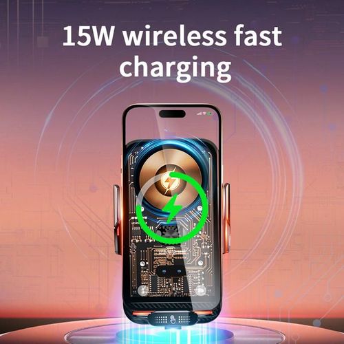 Car wireless charging bracket 15W wireless charging 66W magnetic charging car bracket, car air outlet center console installation suitable for iPhone 16 15 14 13 12 11 Xs Peomax universal charger suitable for Samsung S24 23 22 21 and other mobile phones