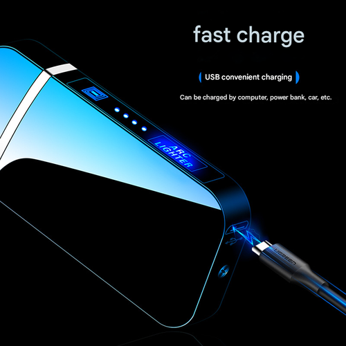 Electric Arc Igniter, Dual Arc Windproof, LED Battery Indicator, Automatic Overheat Protection, Metal Body, For Candle Camping Kitchen BBQ Daily Use, Unique Collection Decorative Gifts for Camping Lovers & Home Cooks, CE Certified