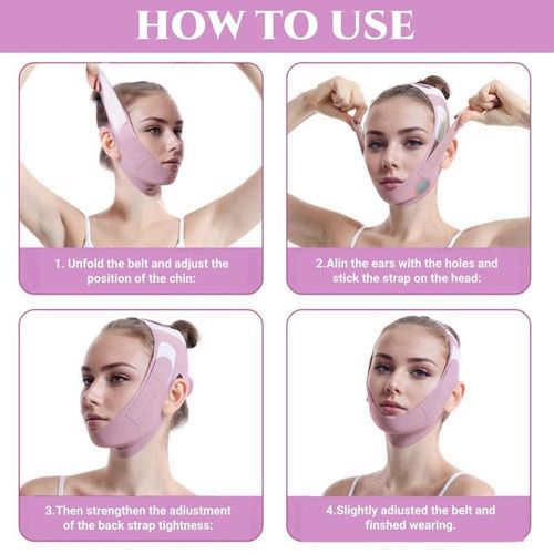 Graphene V-Line Mask Chin Up Mask V Shaped Face Mask Chin strap for sleeping, Jaw Exerciser