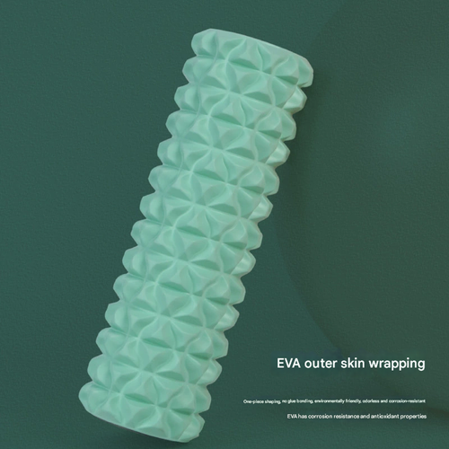 45cm 2-in-1 Foam Roller & Spiky Massage Stick - EVA Yoga Fitness Tool for Muscle Relaxation, Body Shaping & Stretching, Ideal for Post-Workout Recovery & Gym Training