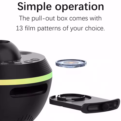 Galaxy Projector Night Light, USB Powered Galaxy Projector Night Light, Starry Sky Projector Night Light, Ambient Light for Bedroom, Home Decor