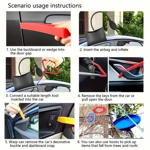 Car Repair Tool Kit Portable Automotive Tool Set With Carrying Bag For Cars & Trucks Professional Emergency Car Tools Door Dent Repair Tool