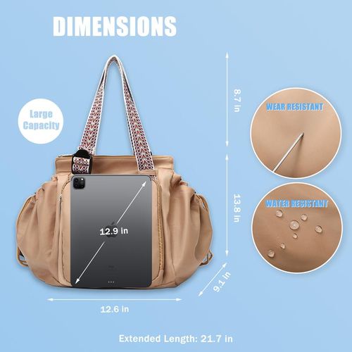 Multi-Functional Mommy & Women's Tote Crossbody Shoulder Bag — Large Travel Backpack | Expandable Commuter Bag, Daily Use & Holiday Gift