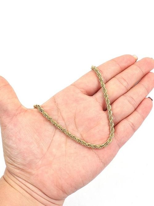Men's Simple Plain Color Rope Chain Necklace, Stainless Steel Twisted Chain Necklace for Boyfriend, Fashion Accessories
