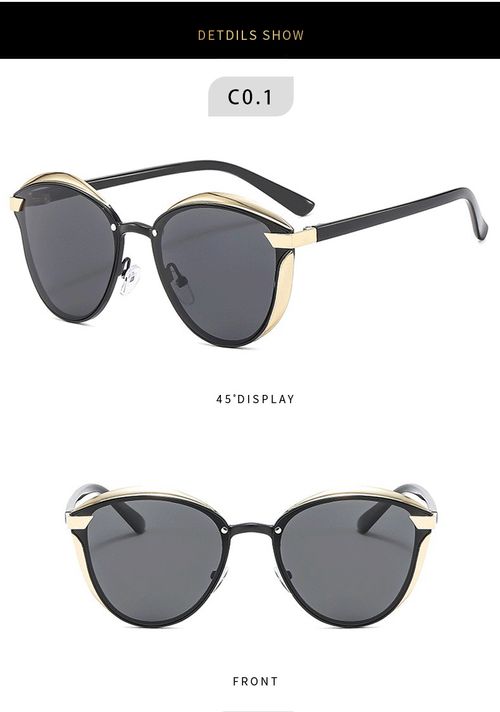 Unisex Simple Cool Style Polarized Sunglasses, Trendy Casual Cat Eye Frame Sunglasses for Everyday Use, Fashion Accessories for Outdoor Activities with Glasses Case & Cloth & Bag