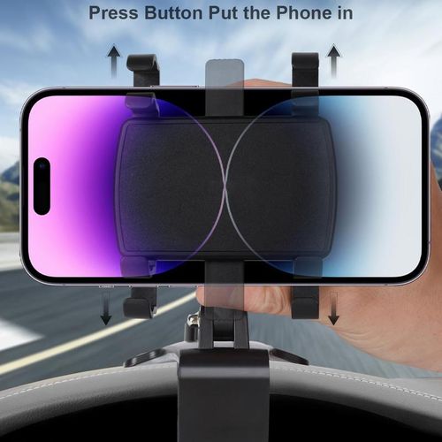 360 Rotating Clip Car Phone holder for Dashboard Clip, Car Mount Suitable For iPhone & Android And Other Smartphones Vent Mount