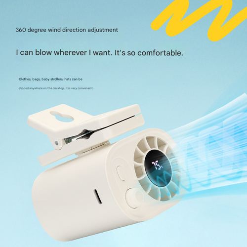 2025 Hot Sale High-Speed Powerful Mini Fan | Desk Clip + Car + Outdoor Waist-Mounted | 100-Gear Stepless Speed Regulation