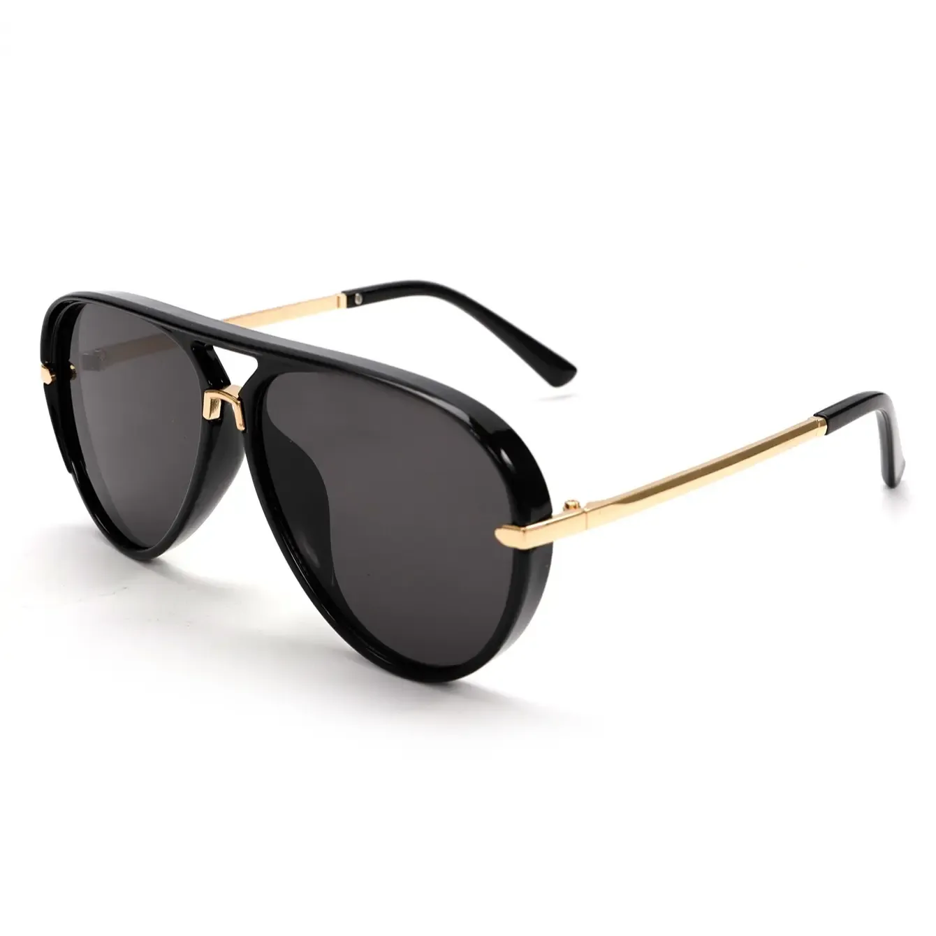Aviation Sunglasses Women Brand Designer Pilot Sun Glasses Uv400 Simple Fashion Suitable Shades Gold Trim Black Frame Unisex