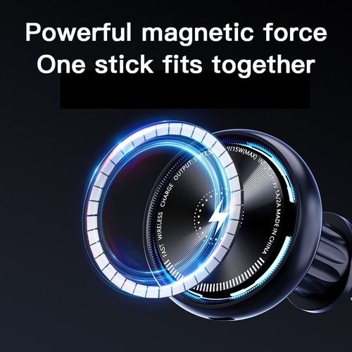 15W Magnetic Wireless Car Phone Mount - Air Vent Holder, Compatible with iPhone 16 15 14 13 12 Pro Max Series