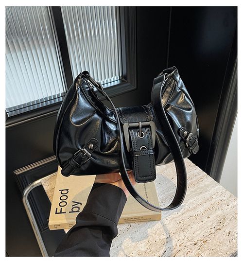 Women's Y2k Solid Color Shoulder Bag, 2025 New Style Fashionable Pu Leather Underarm Bag for Daily Used, Casual Trendy Versatile High-quality Daily Commuting Bag