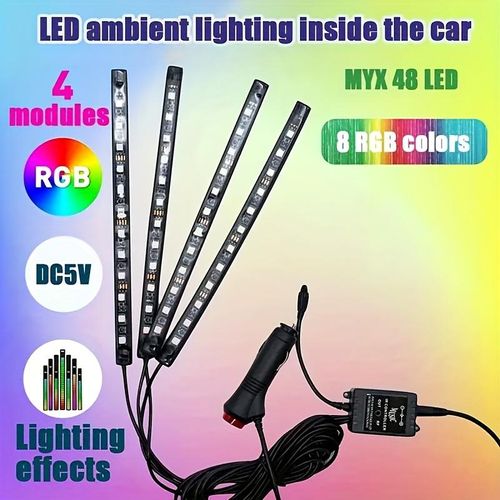 LED RGB Underglow Kit: 16M Colors, 9 FX Modes, IP67 Waterproof, Remote Control forLED RGB Underglow Kit: 16M Colors, 9 FX Modes, IP67 Waterproof, Remote Control for