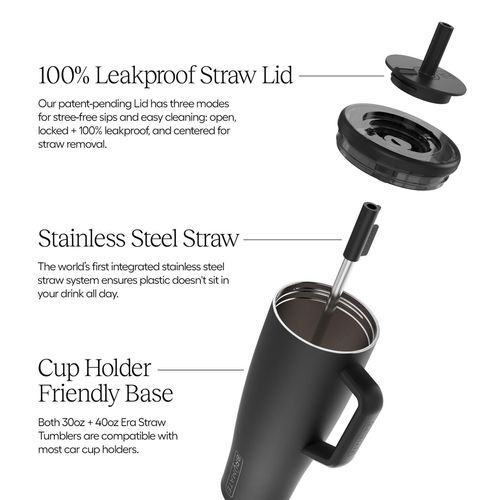 BRUMATE 40oz 304 Stainless Steel Insulated Tumbler with Handle & Straw Large Capacity Travel Mug for Car Outdoor Home Giant Insulated Cup Purple