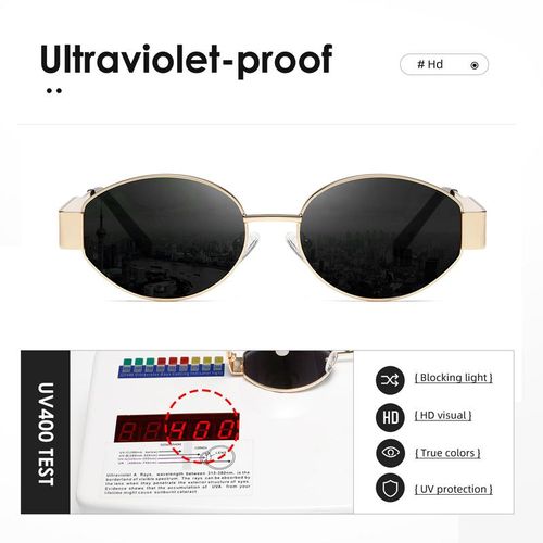 modern fashion styling accessory Christmas gifts Vintage Oval Sunglasses Women's Men's Fashion Sunglasses Classic Shades