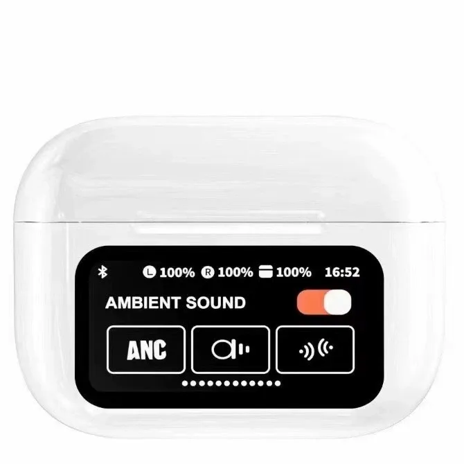 Wireless Bluetooth In-Ear Headphones A9pro - Noise Cancelling Earbuds with Smart Display, ANC Noise Reduction, Long Battery Life, Ideal for Sports & Daily Use