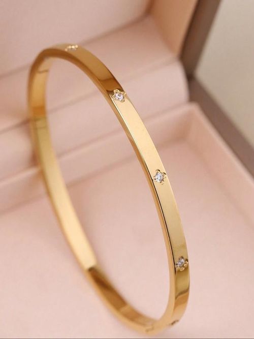 Women's Stainless Steel Bracelet Set, Exquisite Bracelet, Flower Nail Design , Casual Style Jewelry for Women, Perfect Gift for Her