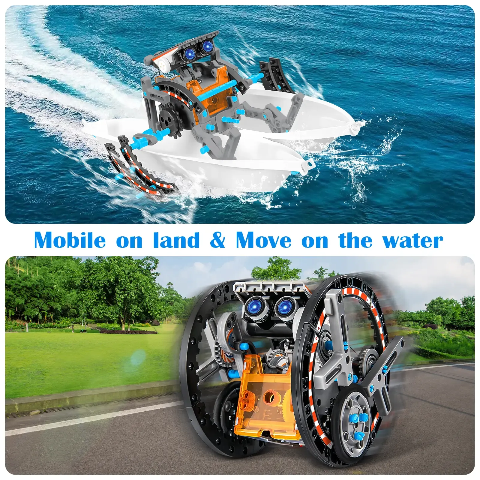 13-in-1 Solar Robot Building Kit for Kids, Stem Projects for Kids Age 8-12, Educational STEM Science Toy, DIY Solar Power Building Kit, Robotic Set Toys Gift for Boys Girls 8-12 Years Old,Children's Day gifts, birthday gifts, Easter gift