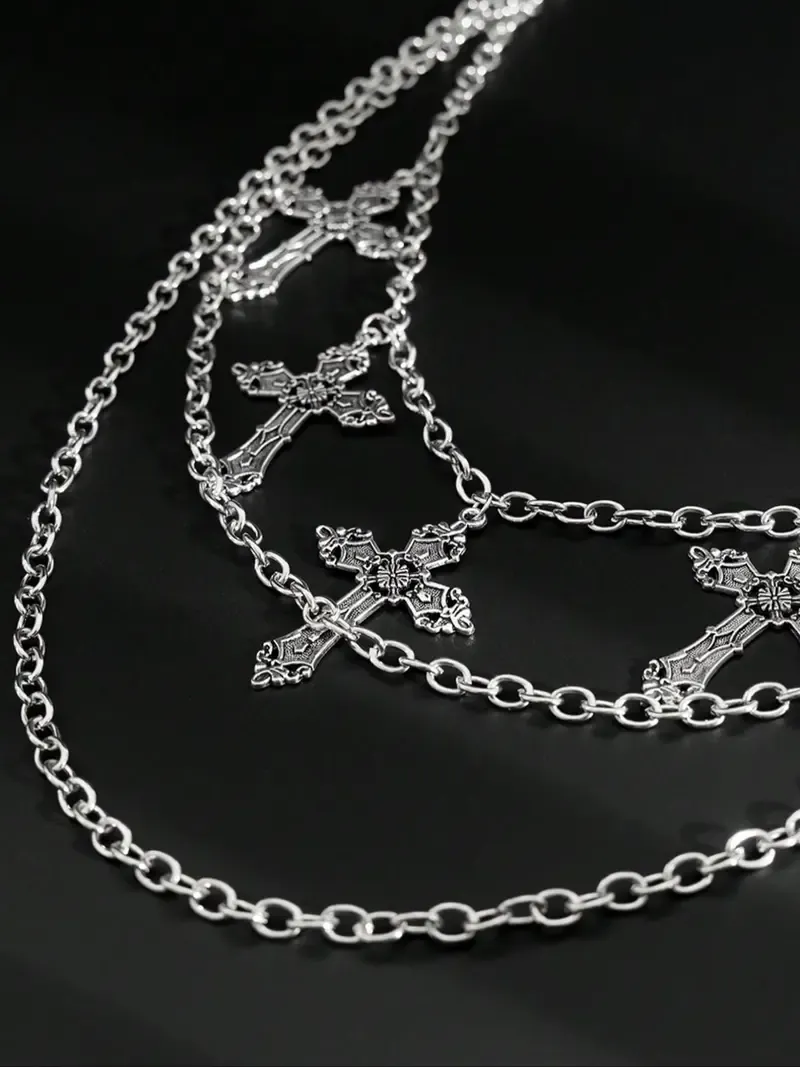 Adjustable Cross Layered Waist Chain, Punk Style Jeans Chain, Fashion Pants Chain for Party, Trendy All-match & Exquisite Accessory for Birthday Gift Adjustable Jewelry Body Jewellery