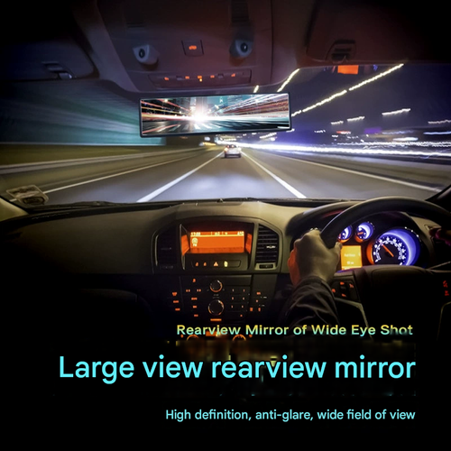 Car Rearview Mirror Backup Mirror Interior Large View Wide Angle Auxiliary White Mirror Enhance Driving Safety Reduce Blind Spots