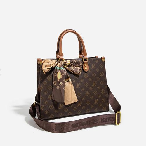 Monica Qiqi Light Luxury European Station Large Capacity Hand-Held Tote Bag Female 2026 New One-Shoulder Commuter Practical